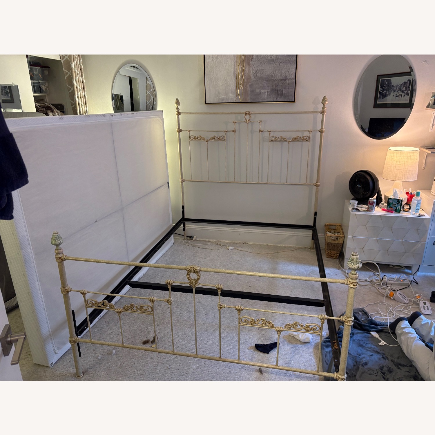 Charles P. Rogers Natural Wrought Iron Queen Bed - image-2