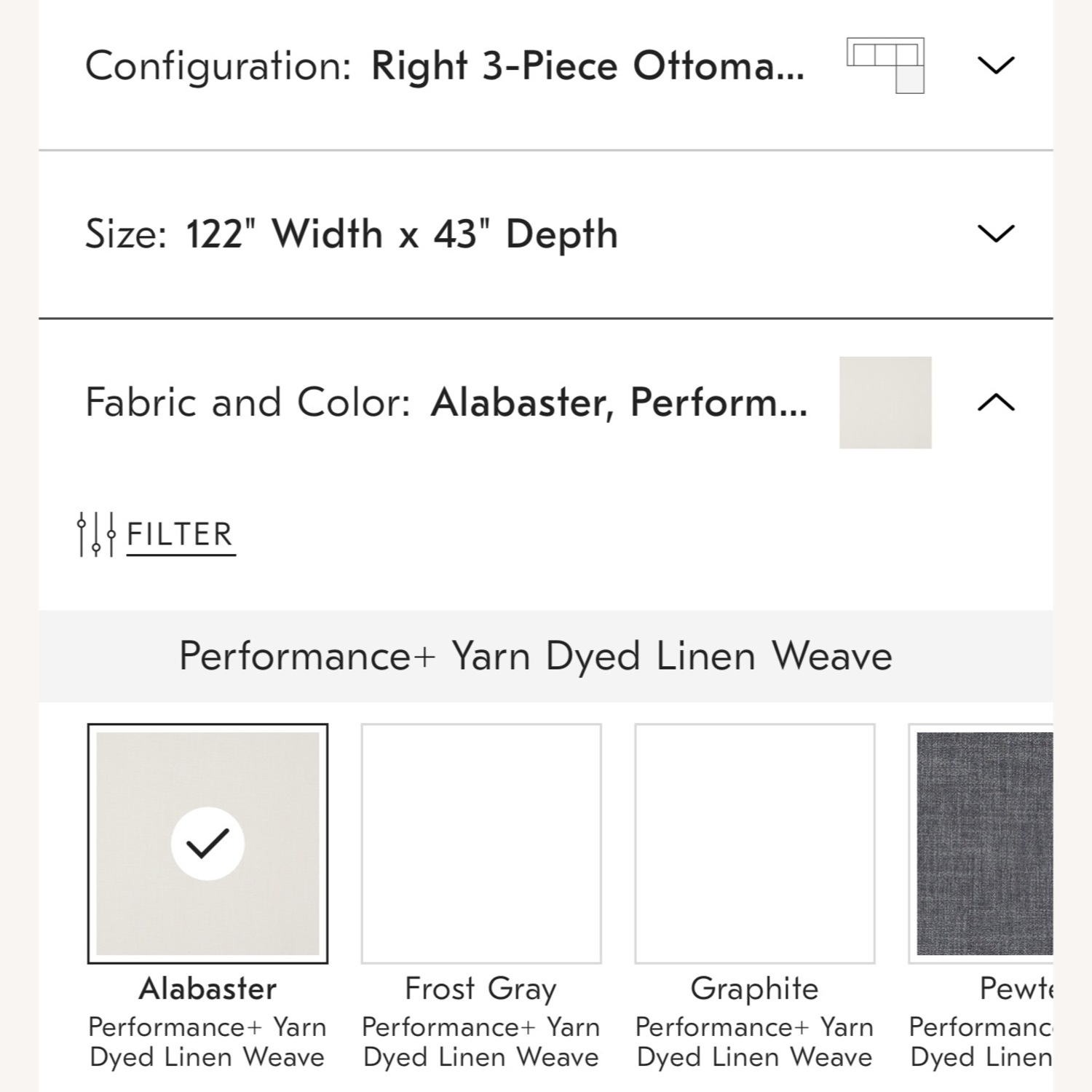 West Elm Harmony Modular 3-Piece Ottoman Sectional - image-14