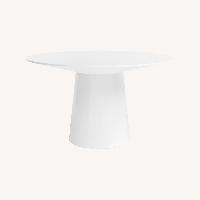Joss & Main Adara Pedestal Dining Table in White