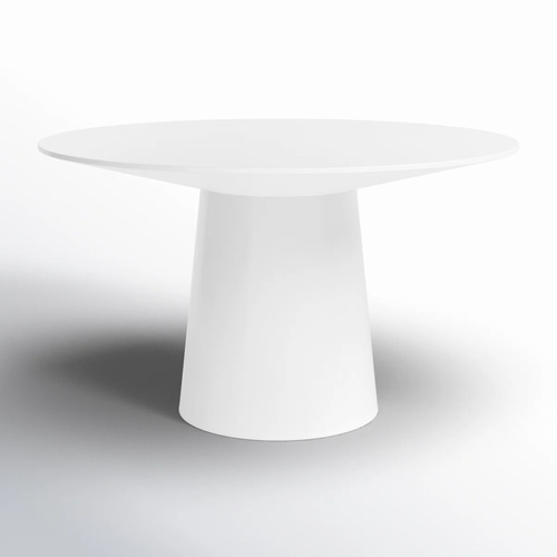Used Joss & Main Adara Pedestal Dining Table in White for sale on AptDeco