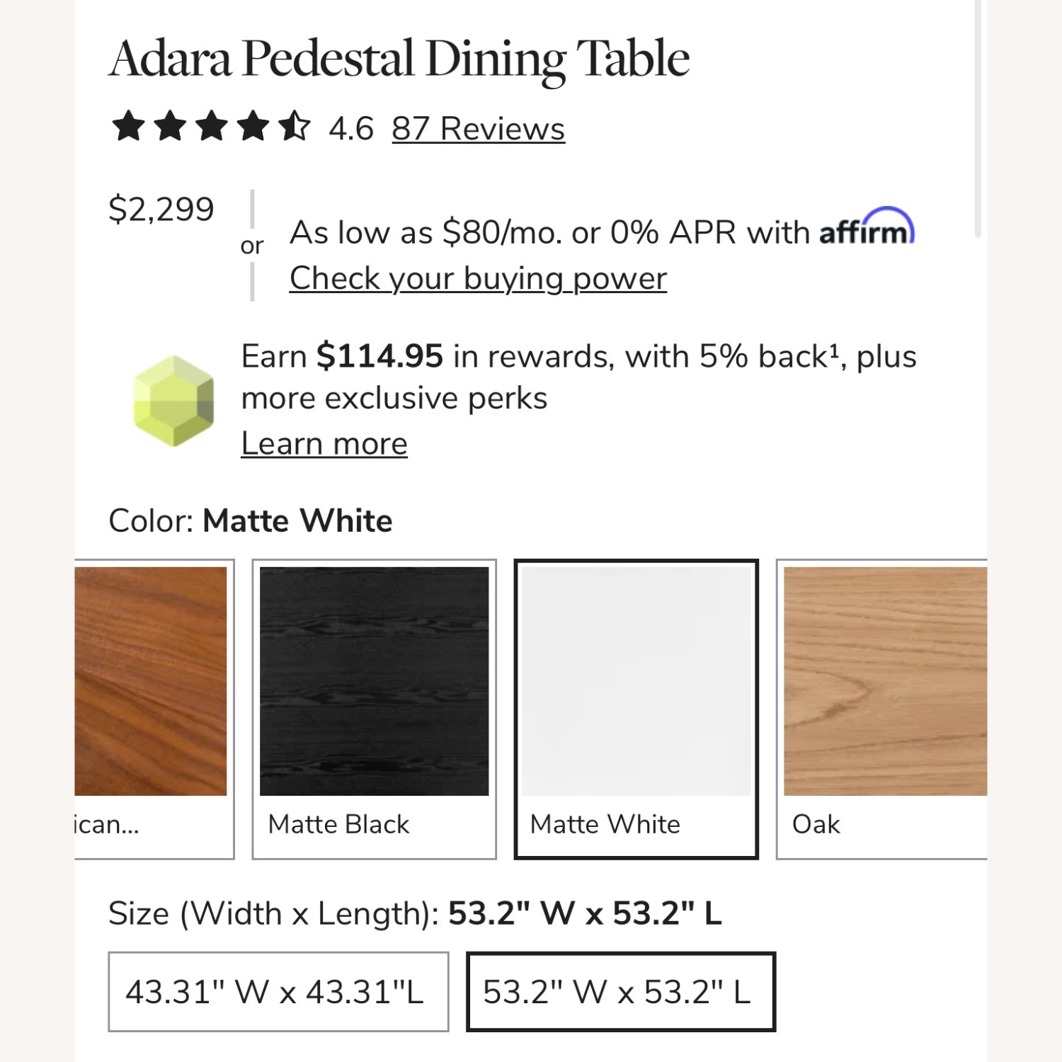 Joss & Main Adara Pedestal Dining Table in White - image-5