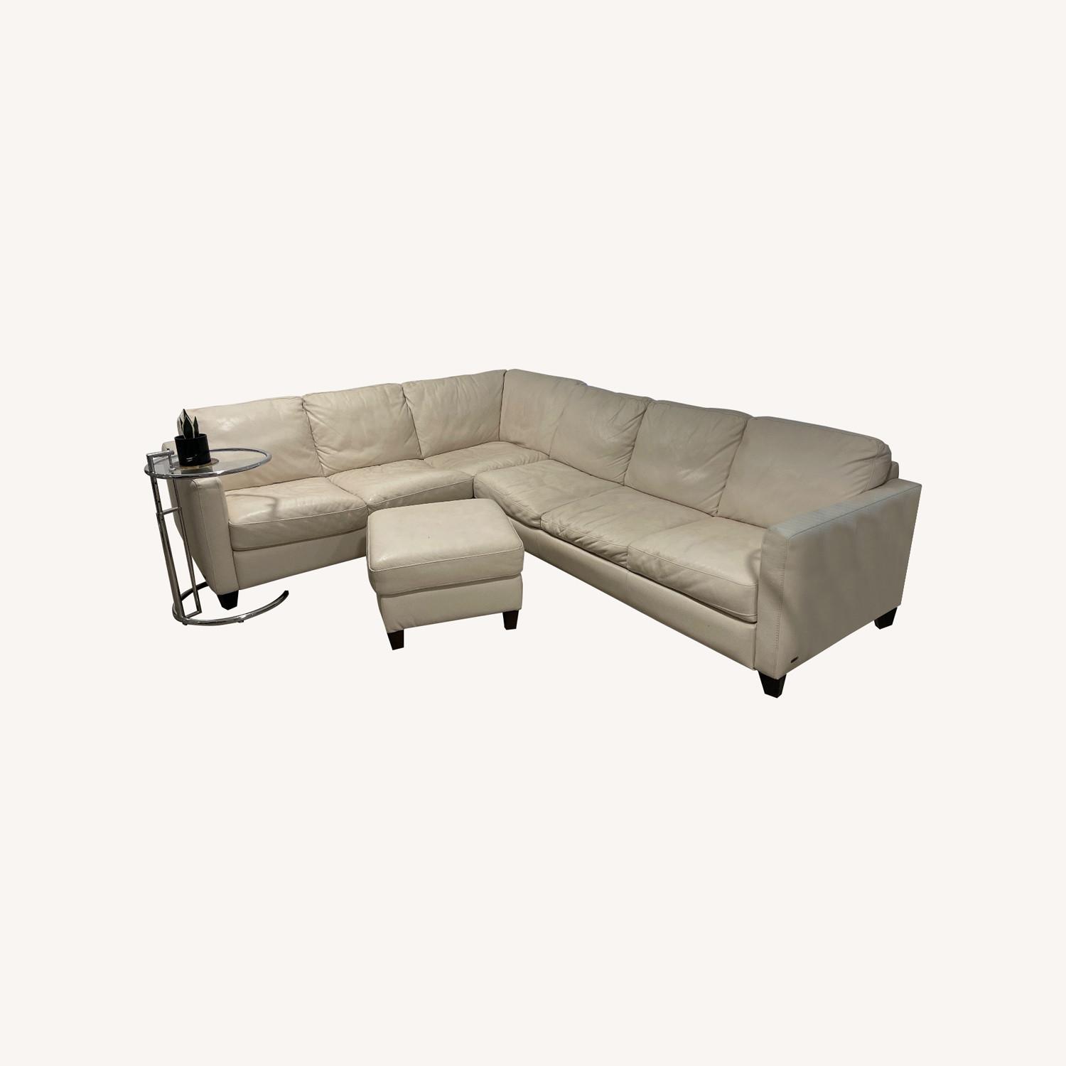 Divani & Divani White Sleeper Sofa - image-0