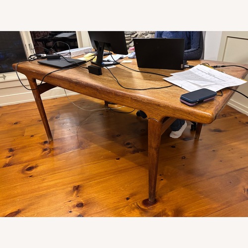 Used Johannes Andersen Modern Table W 2 Leaves for sale on AptDeco