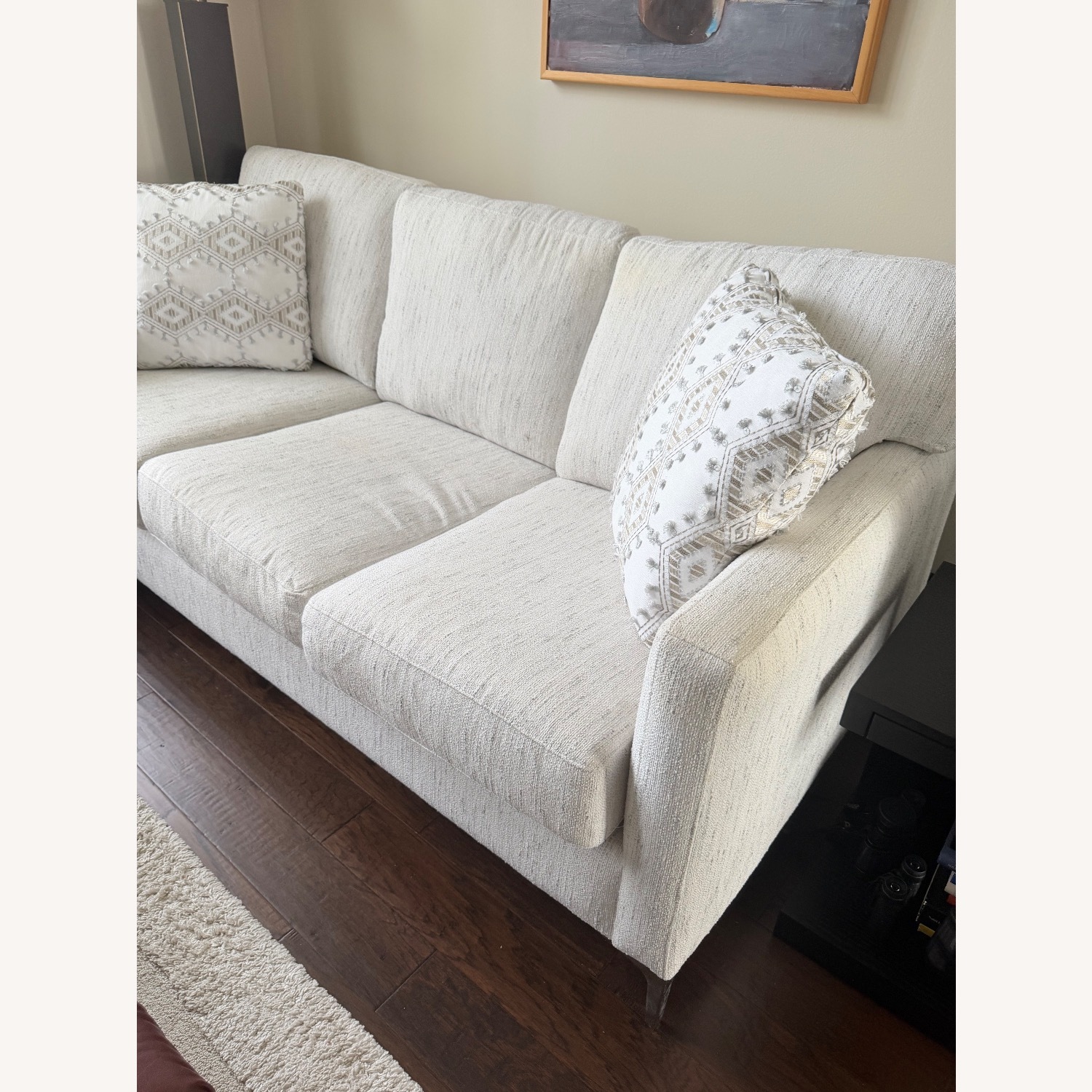 White Sleeper Sofa - image-2