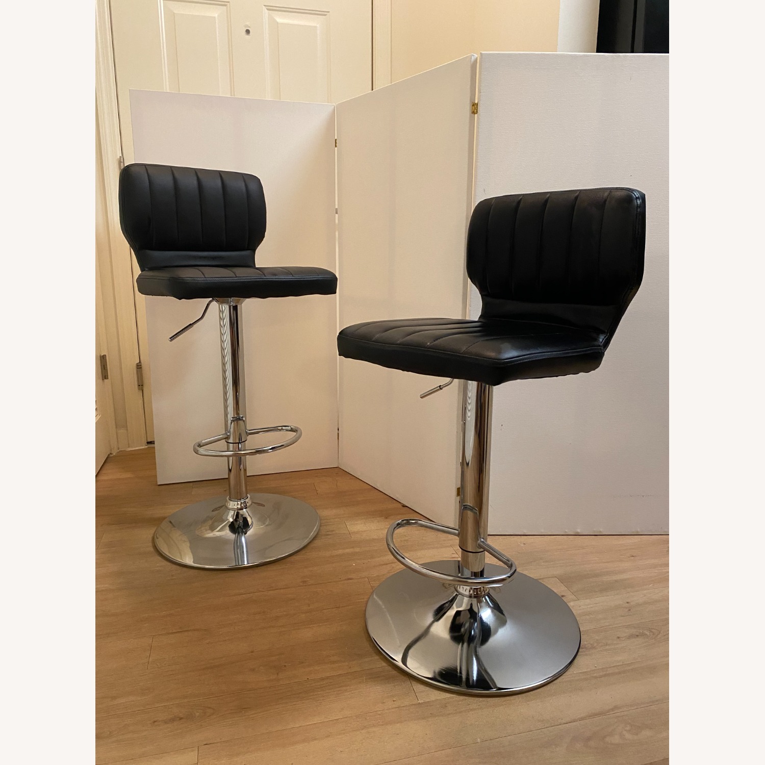 Flash Furniture Black Vinyl Stools - image-1