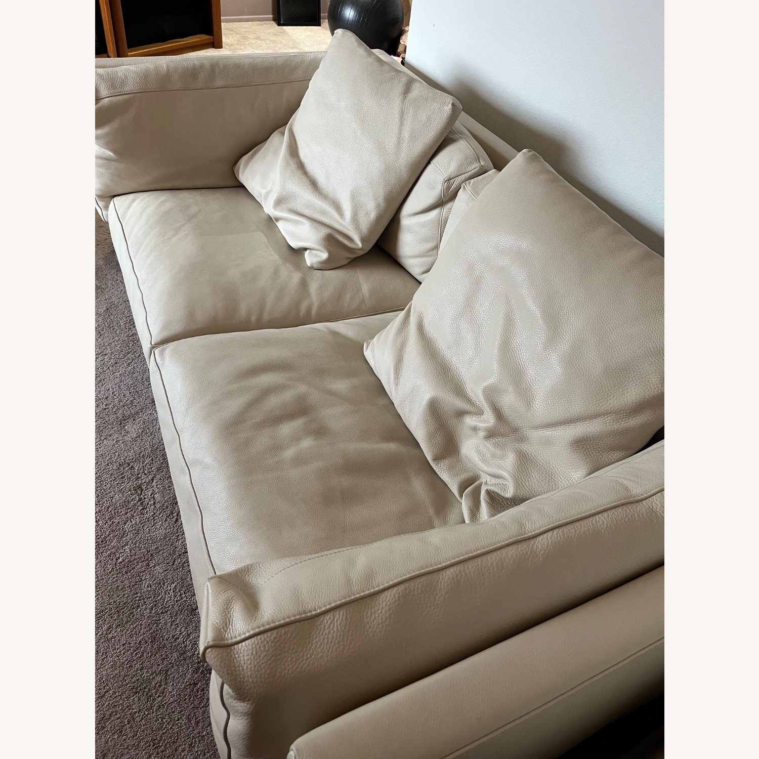 Design Within Reach Como White Leather 3+ Seater Sofa - image-3