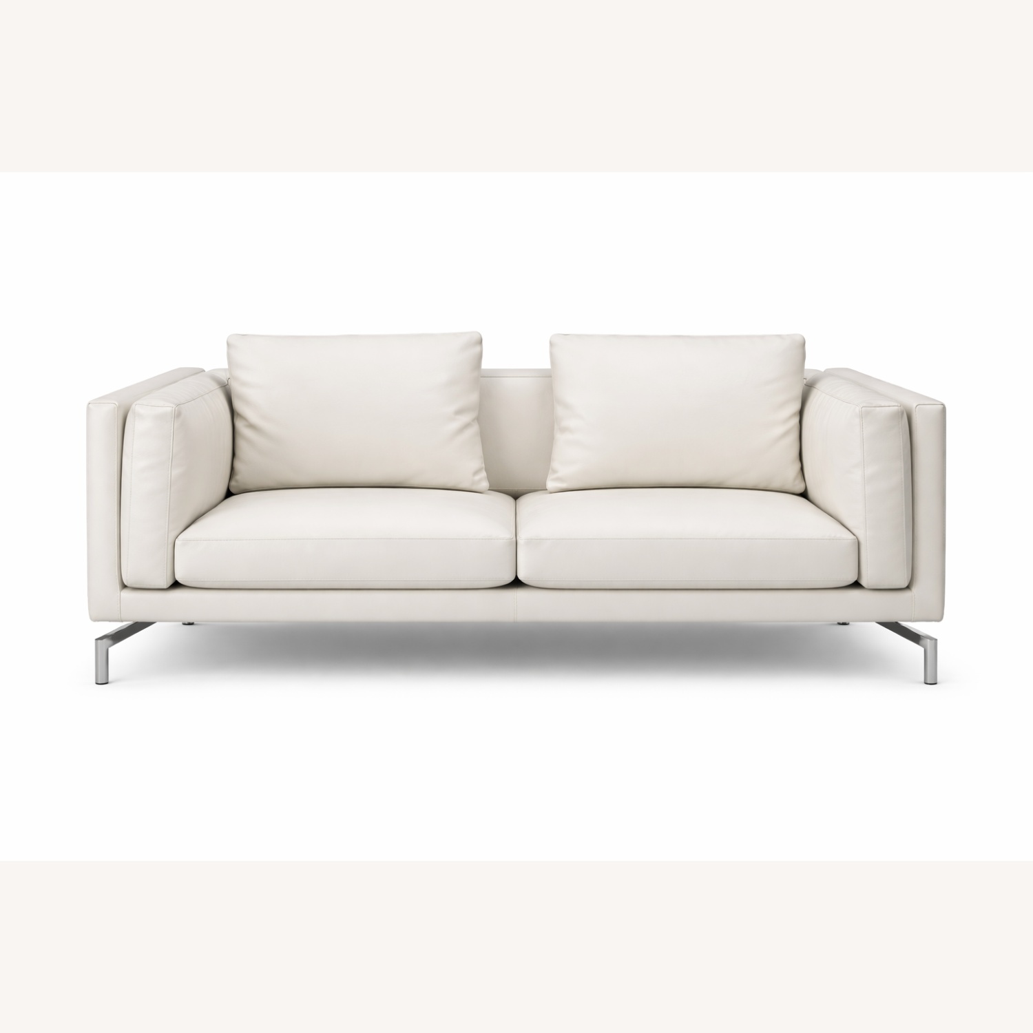 Design Within Reach Como White Leather 3+ Seater Sofa - image-9