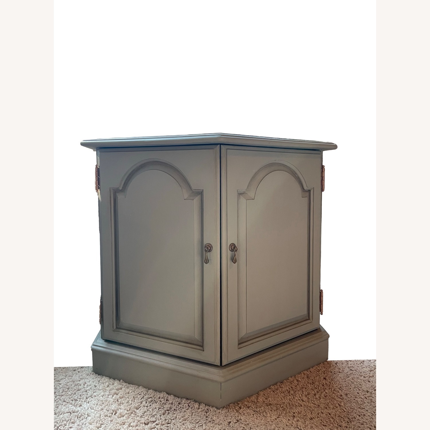 Ethan Allen Hexagonal Storage Side Table - image-4