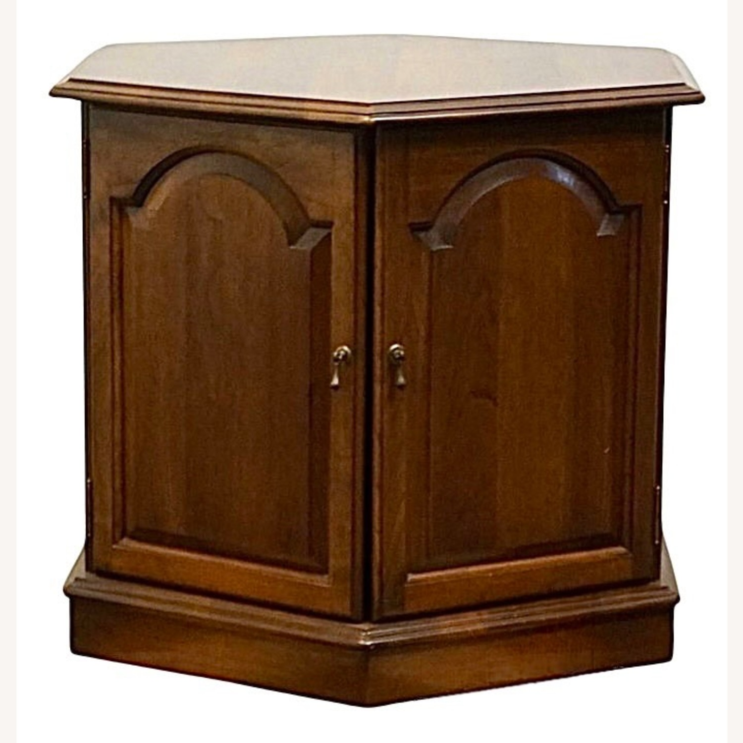 Ethan Allen Hexagonal Storage Side Table - image-8