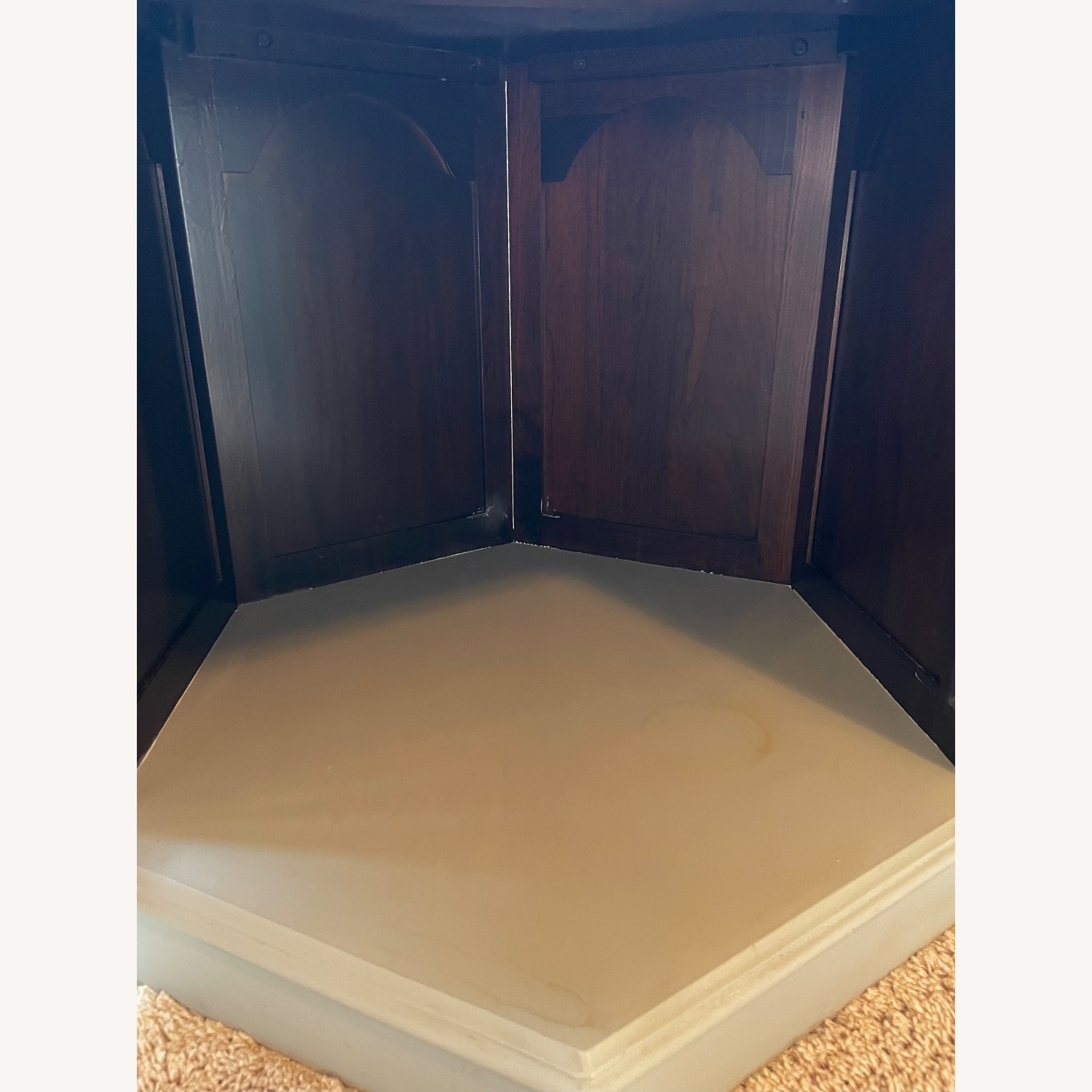 Ethan Allen Hexagonal Storage Side Table - image-3