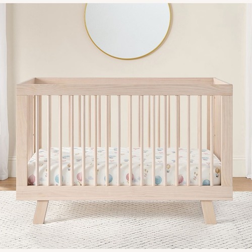 Used Babyletto Hudson 3-in-1 Natural Wood Crib for sale on AptDeco
