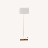 CB2 John Metallic Bronze Floor Lamp