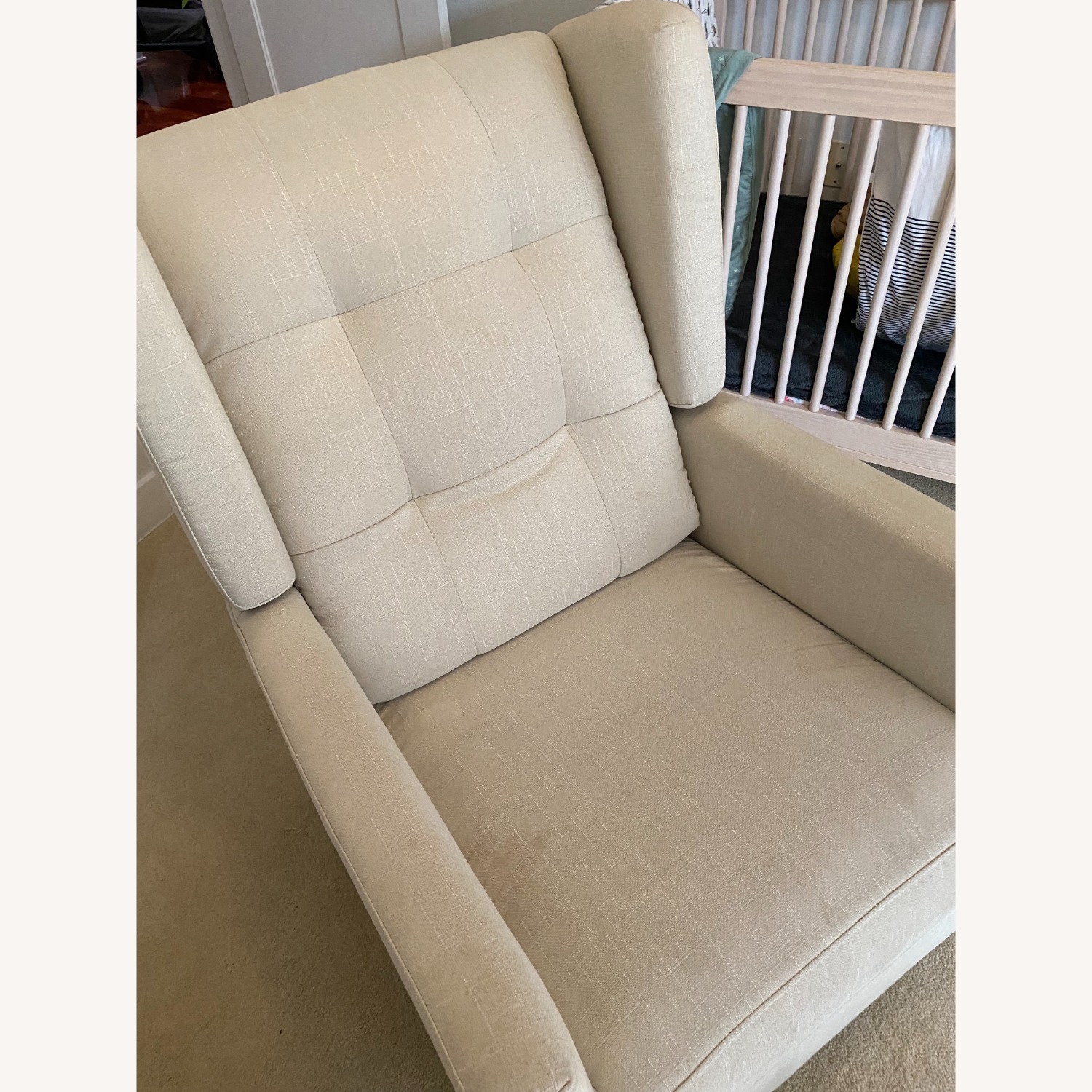 Davinci Natural Fabric Nursing Chair - image-3