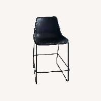 Vintage/Antique Sol Y Luna Black Leather Stools