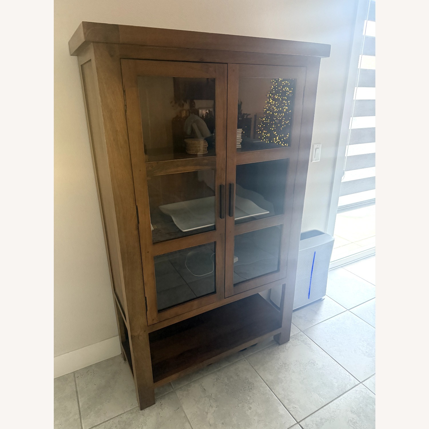 Pottery Barn Reed Storage Cabinet - image-1