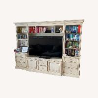 Ethan Allen New Country White Wood Wall Unit