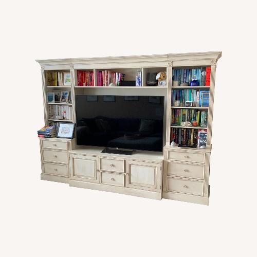 Used Ethan Allen New Country White Wood Wall Unit for sale on AptDeco