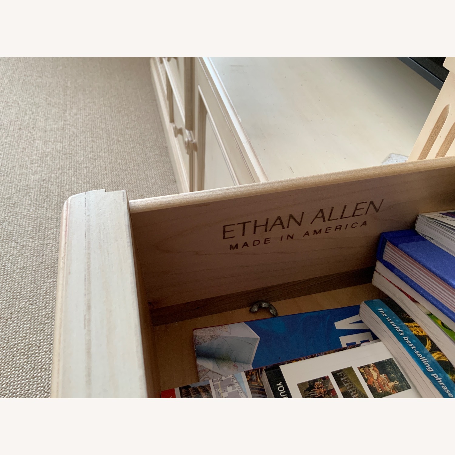 Ethan Allen New Country White Wood Wall Unit - image-4