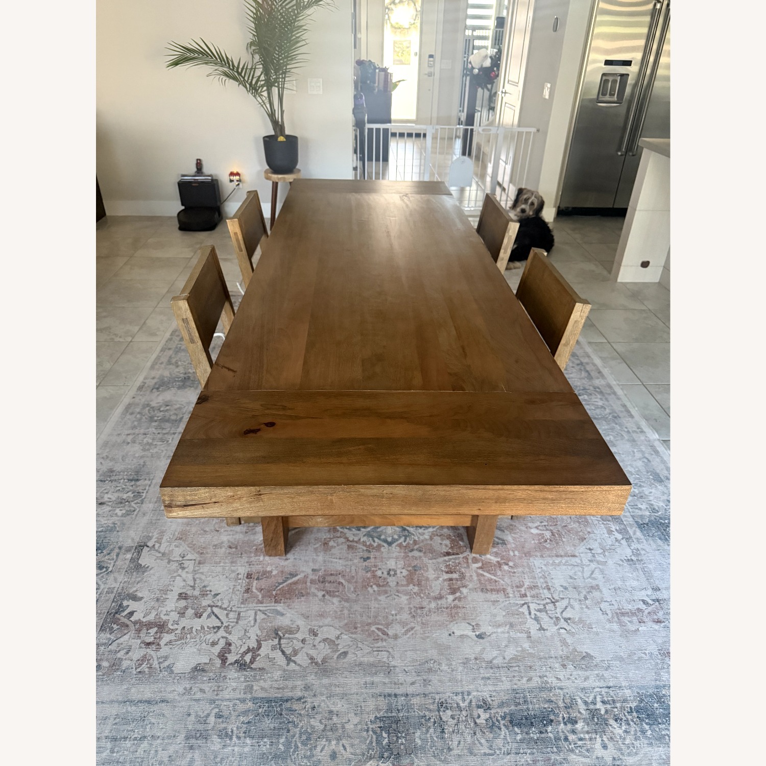 Pottery Barn Reed Extendable Dining Table - image-4