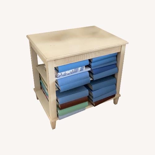 Used Ethan Allen “Library End Table” in “Cotton”  for sale on AptDeco