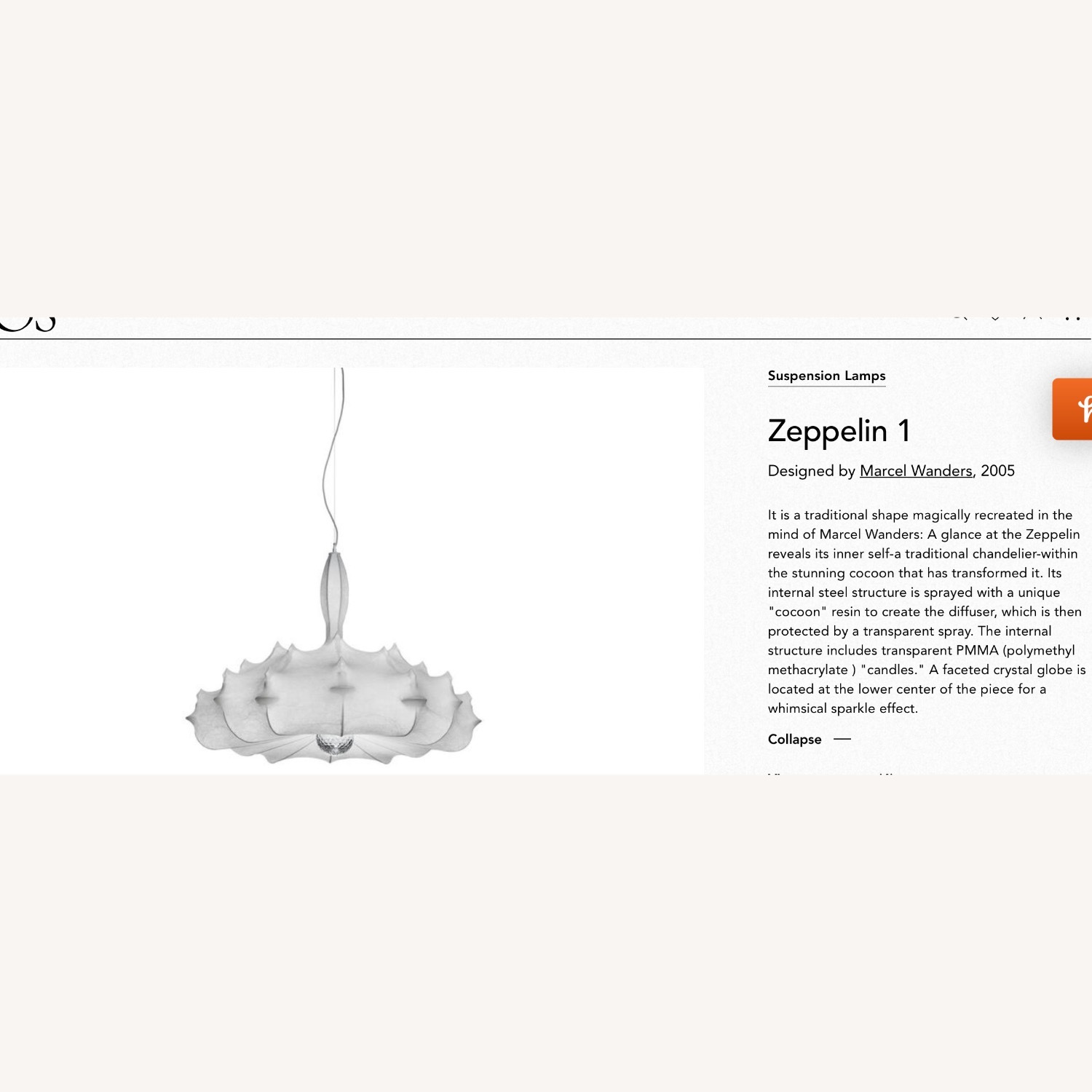 Flos White Ceiling Lamp - image-8