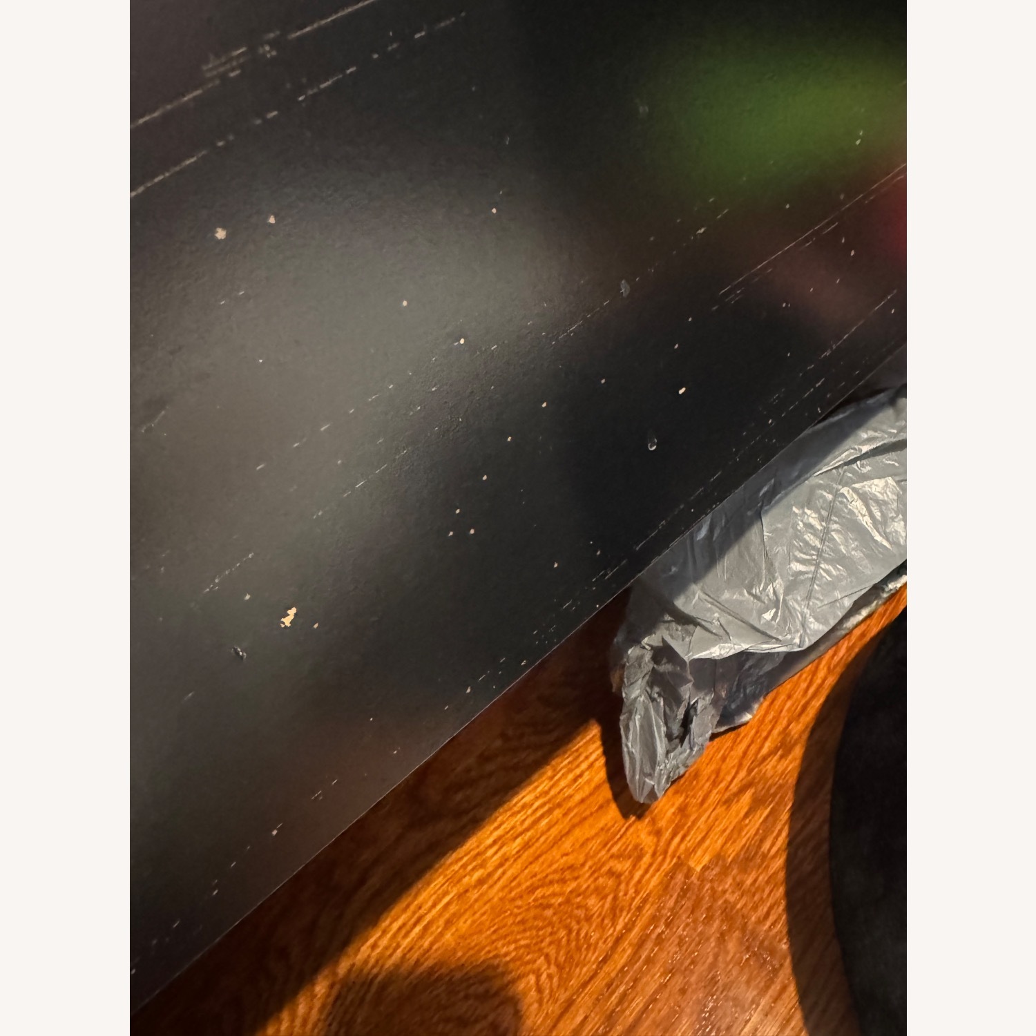 Dark Brown Black Finish Queen Bed - image-2