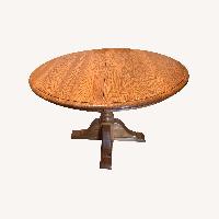 Vintage/Antique Dark Brown Wood Dining Table