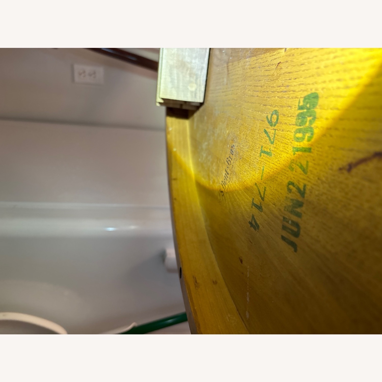 Vintage/Antique Dark Brown Wood Dining Table - image-4