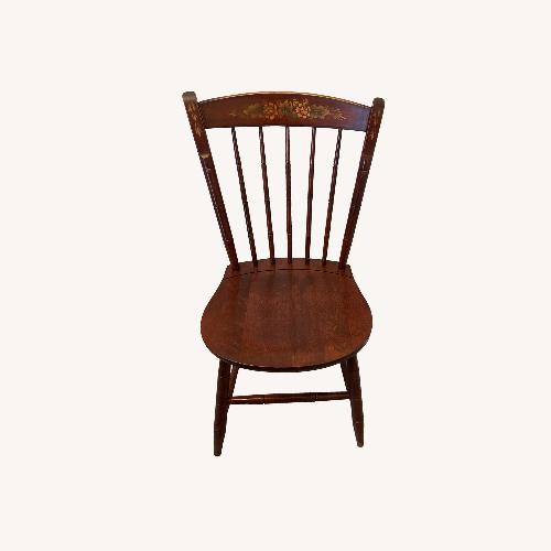 Used Hitchcock Furniture Dark Brown Wood Dining Chairs for sale on AptDeco