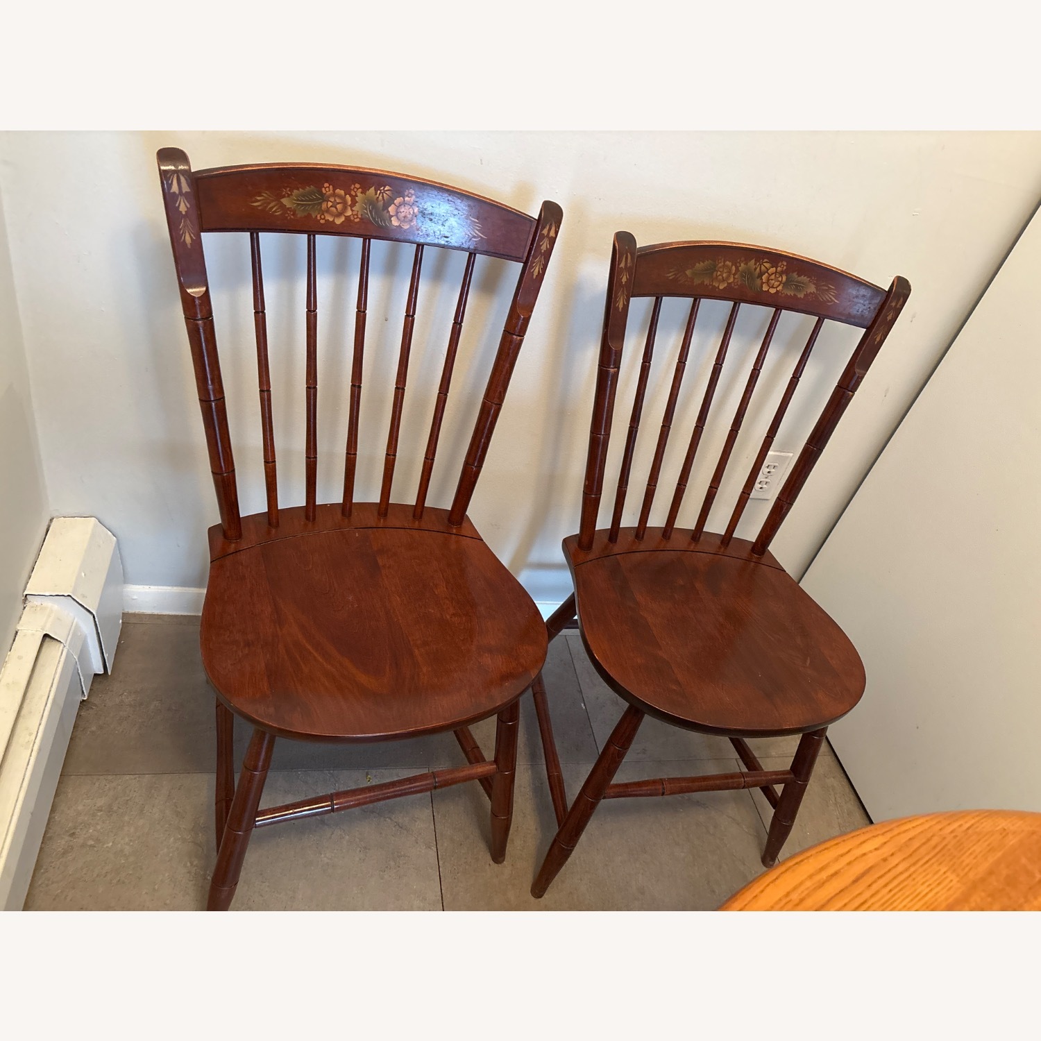 Hitchcock Furniture Dark Brown Wood Dining Chairs - image-7