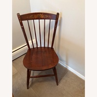 Hitchcock Furniture Dark Brown Wood Dining Chairs