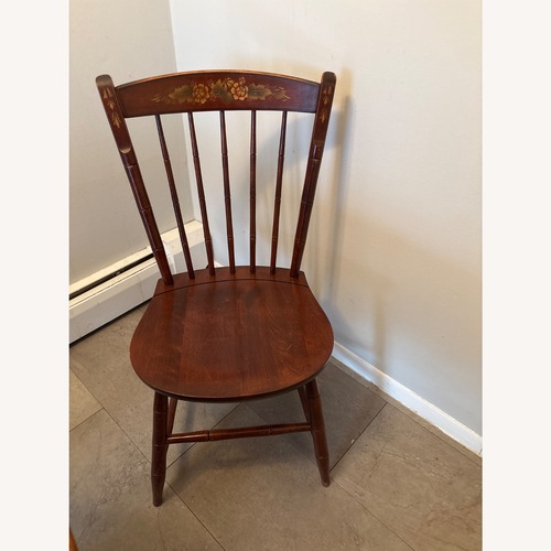 Used Hitchcock Furniture Dark Brown Wood Dining Chairs for sale on AptDeco