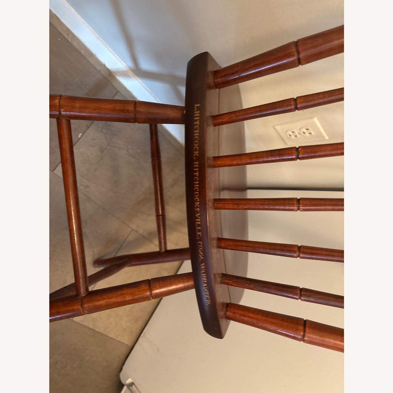 Hitchcock Furniture Dark Brown Wood Dining Chairs - image-5