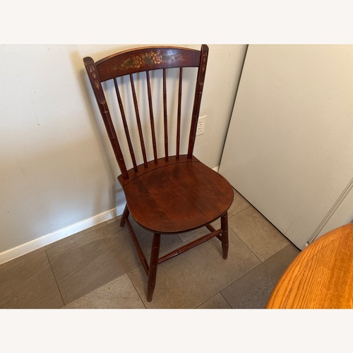 Used Hitchcock Furniture Dark Brown Wood Dining Chairs for sale on AptDeco