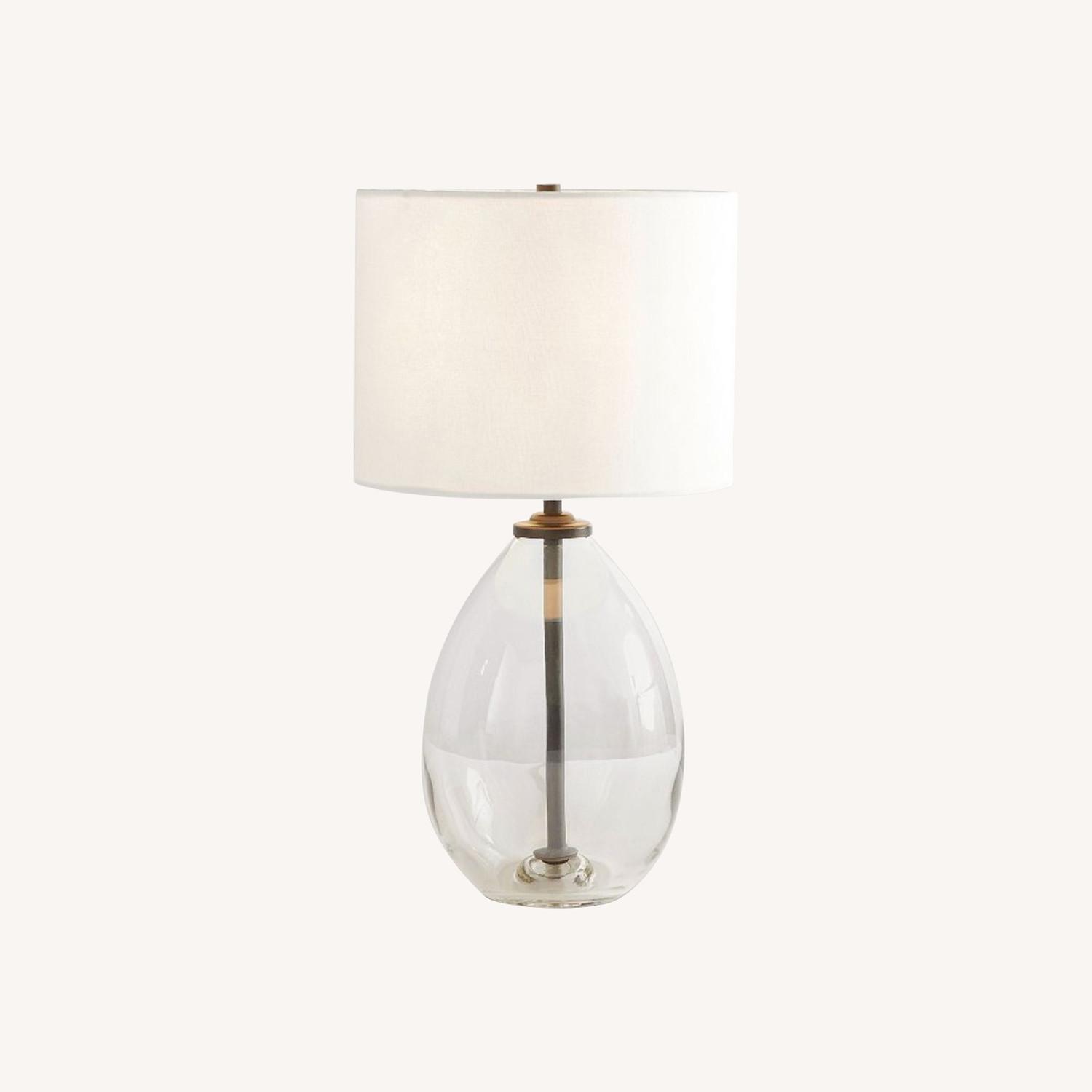 Pottery Barn Transparent Glass Table Lamp - image-0