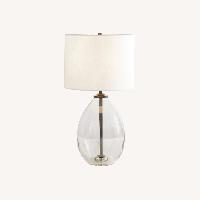 Pottery Barn Transparent Glass Table Lamp