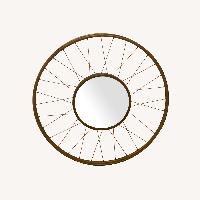CB2 Spoke Brass Wagon Wheel Mirror