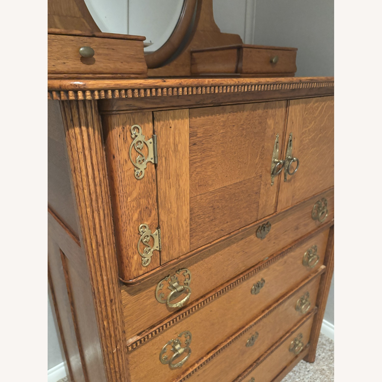 Natural Wood Armoire - image-3