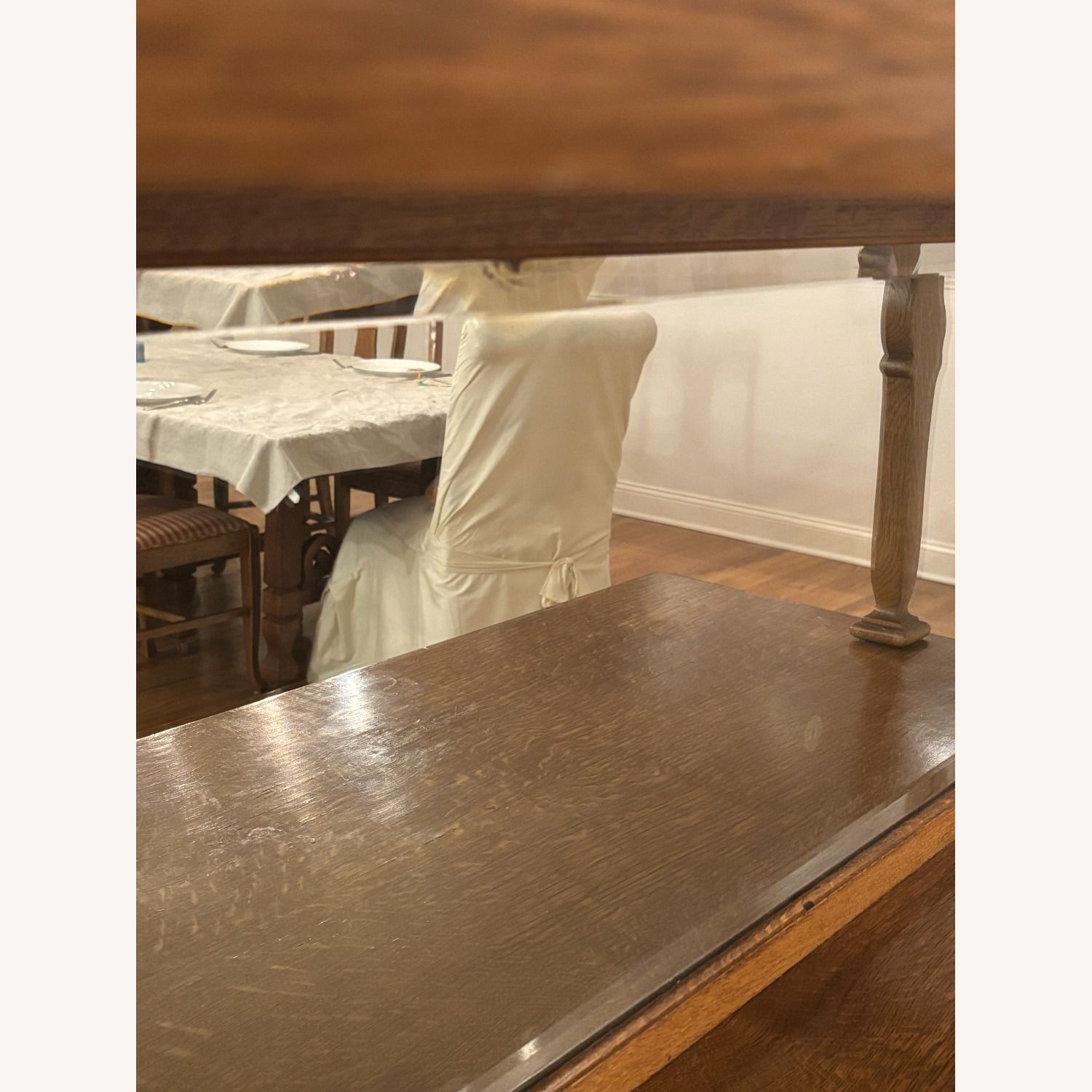 Vintage/Antique Natural Wood Sideboard - image-6