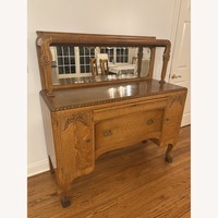 Vintage/Antique Natural Wood Sideboard