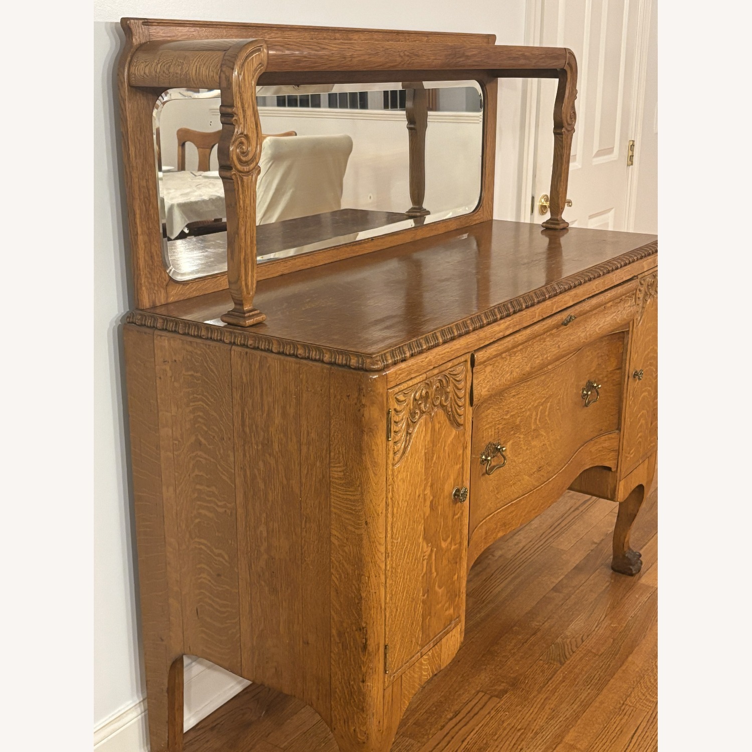 Vintage/Antique Natural Wood Sideboard - image-7