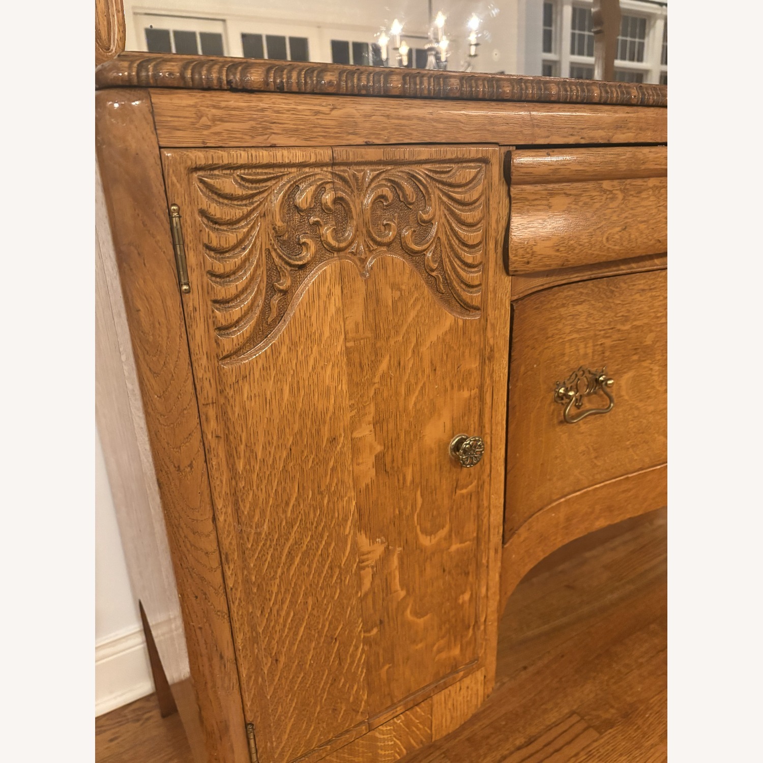 Vintage/Antique Natural Wood Sideboard - image-2