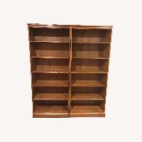 Pottery Barn Wood Set of 2 Bookcases