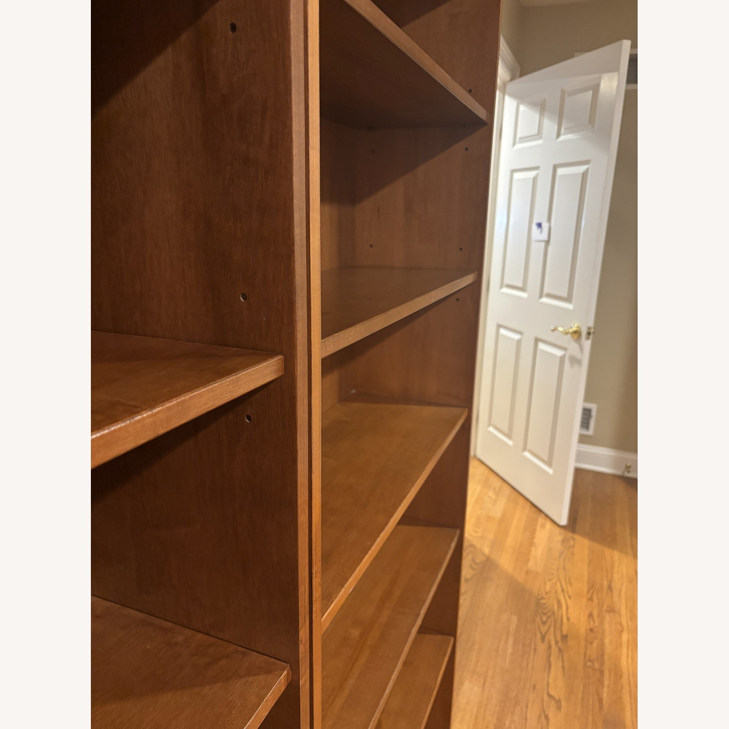 Pottery Barn Wood Set of 2 Bookcases - image-2