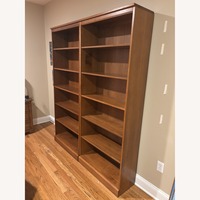 Pottery Barn Wood Set of 2 Bookcases