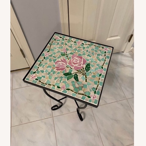 Used Vintage  Mosiac Plant Stand  for sale on AptDeco