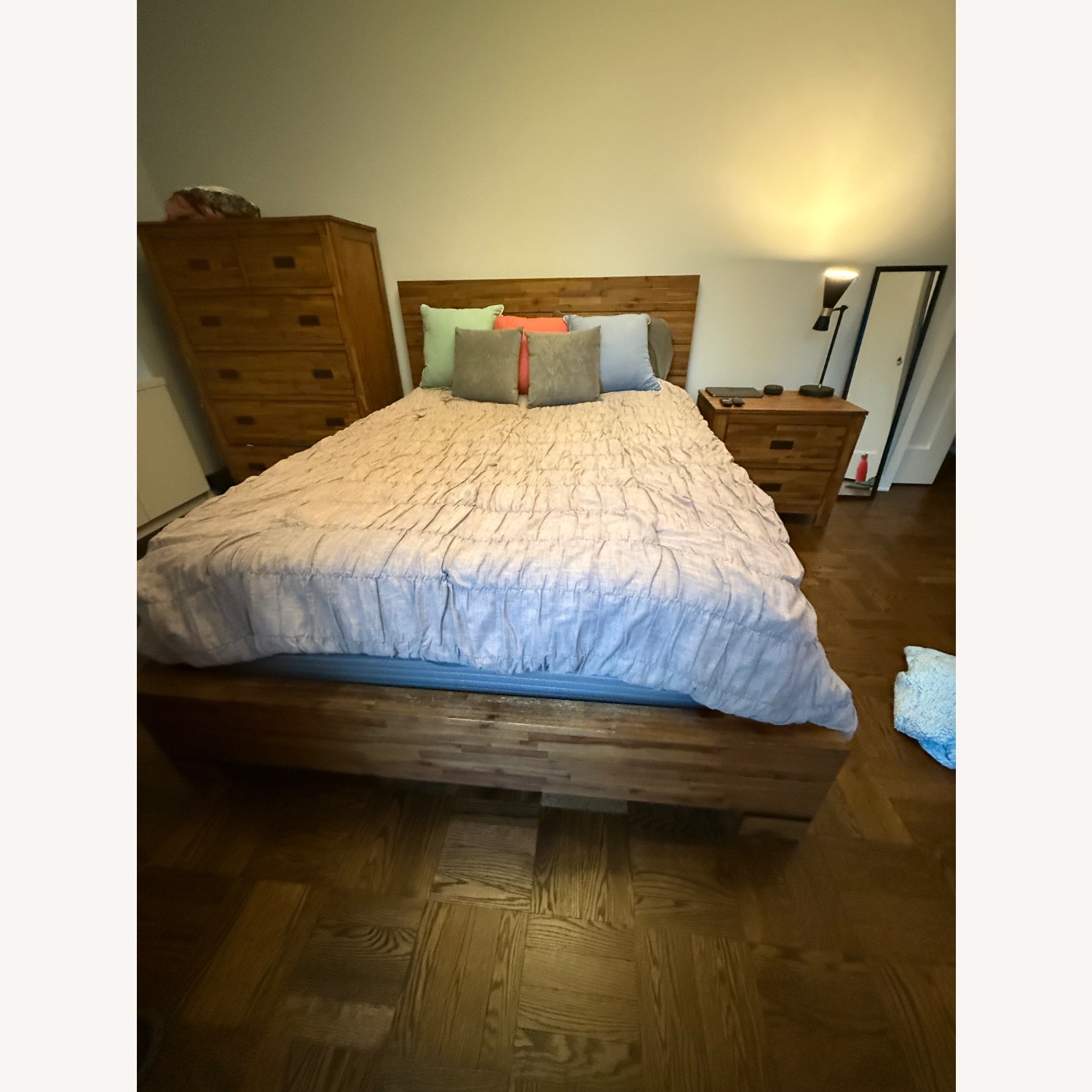 Macy's Dark Brown Queen Bed - image-1