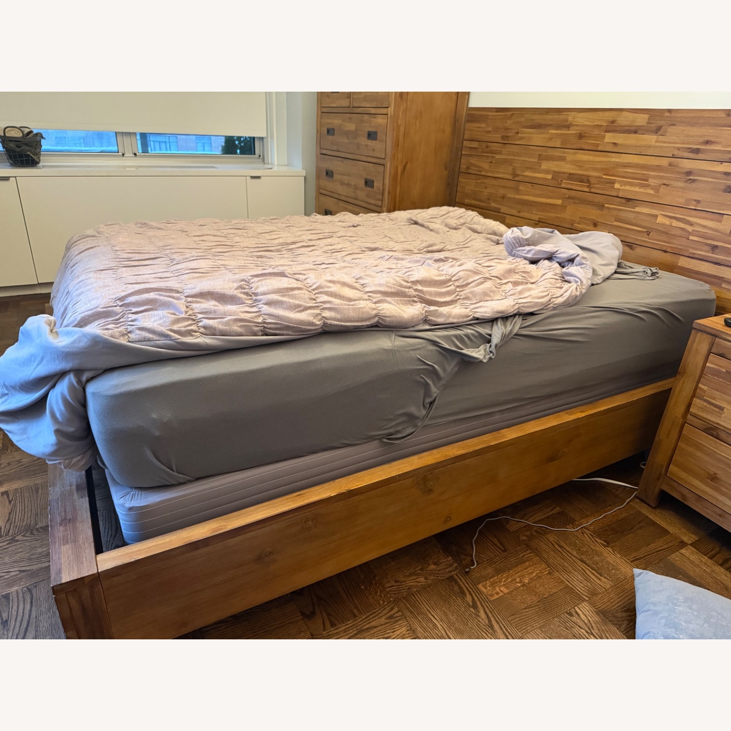 Macy's Dark Brown Queen Bed - image-2