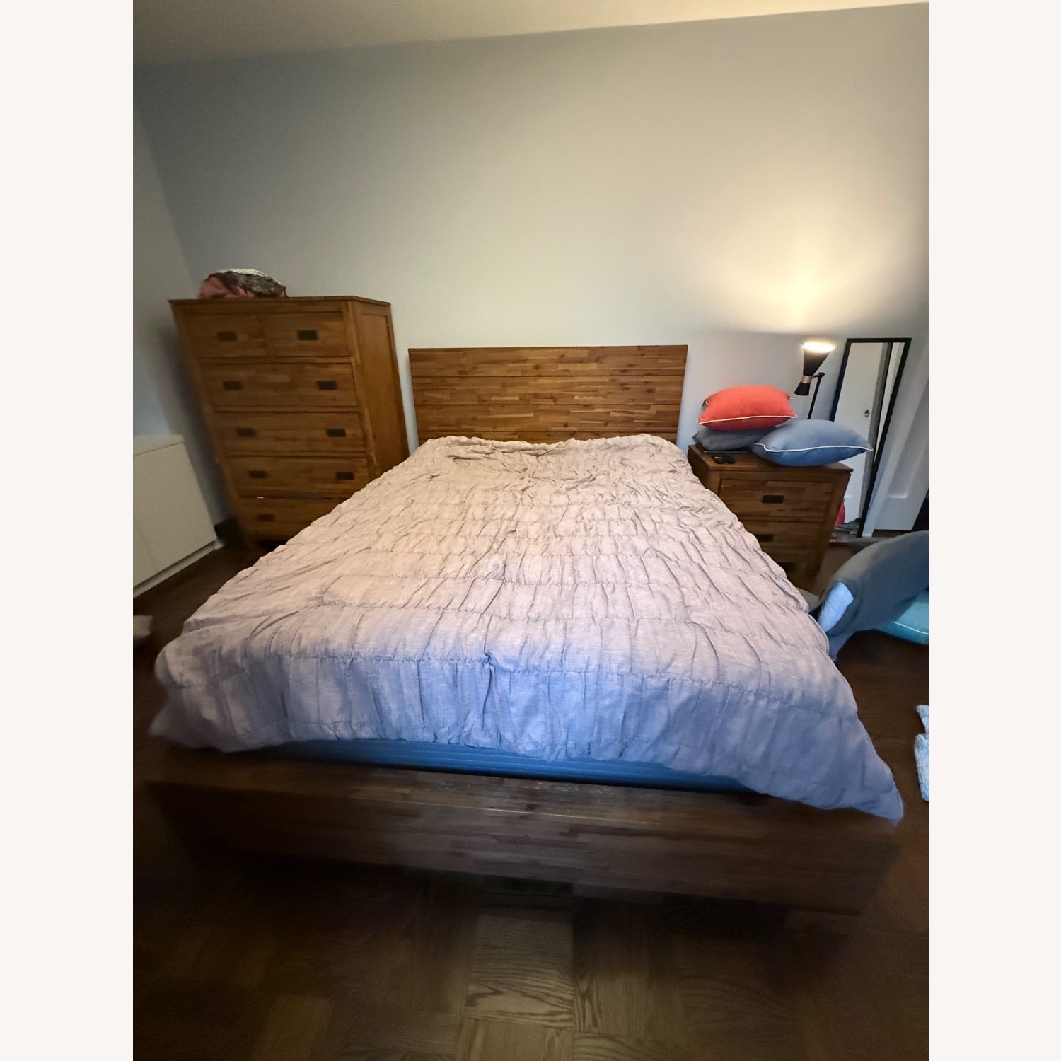 Macy's Dark Brown Queen Bed - image-3