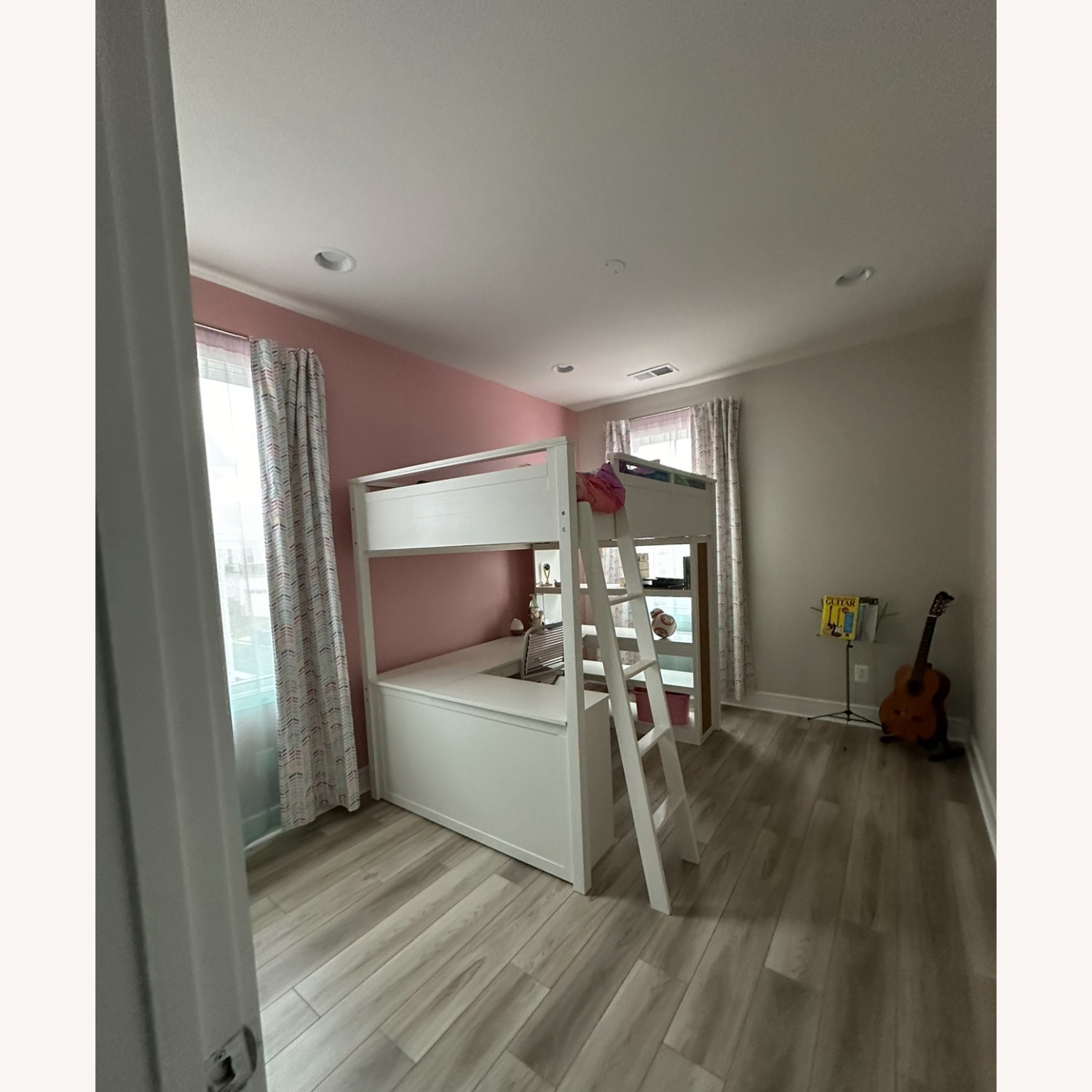 Pottery Barn Kids Sleep & Study® Loft White Wood Bunk Bed - image-4